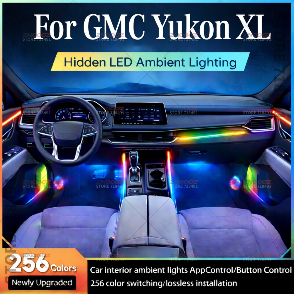 22in1 RGB Car Interior Acrylic - Car Accessories Xl avis et prix