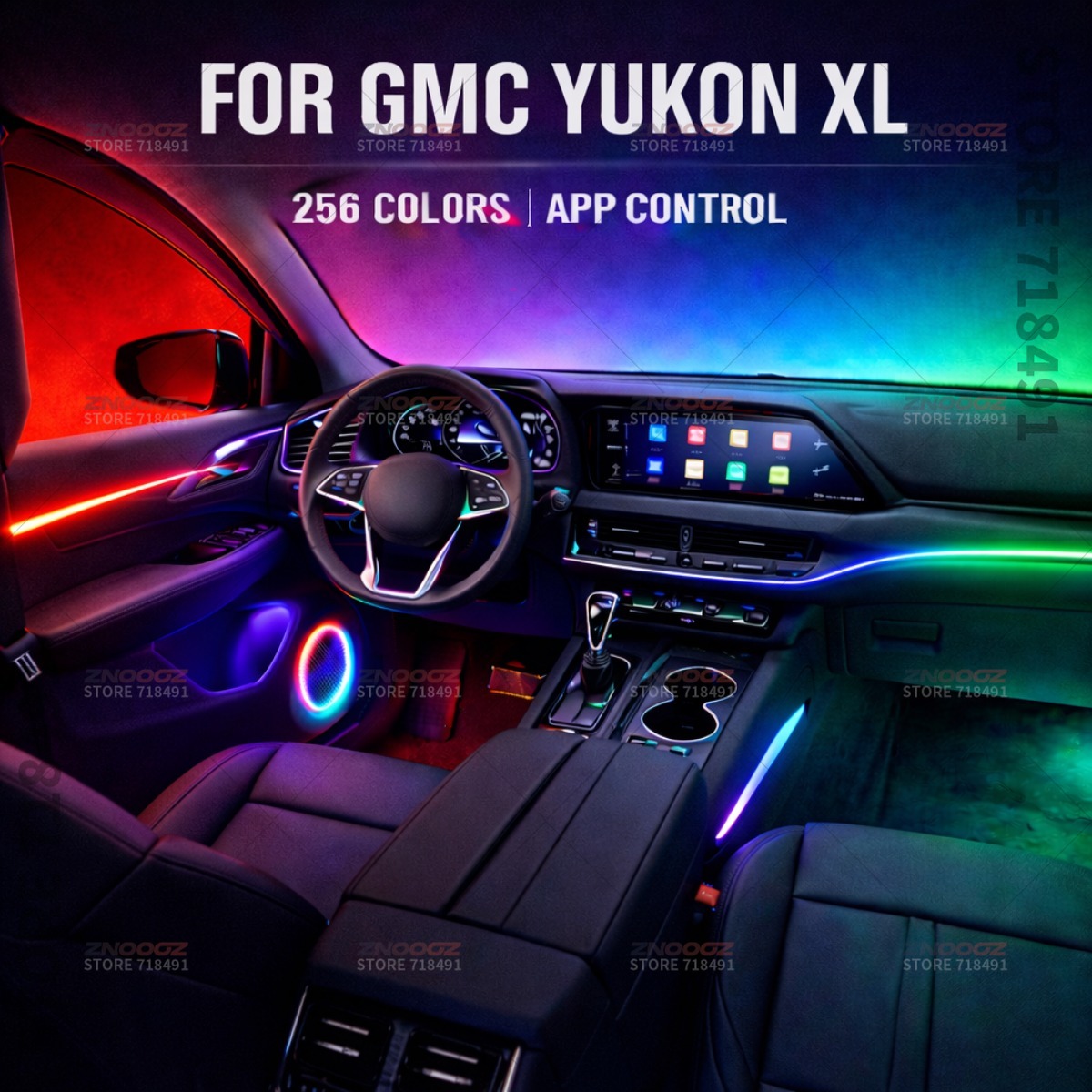 22in1 RGB Car Interior Acrylic - Car Accessories Xl avis et prix