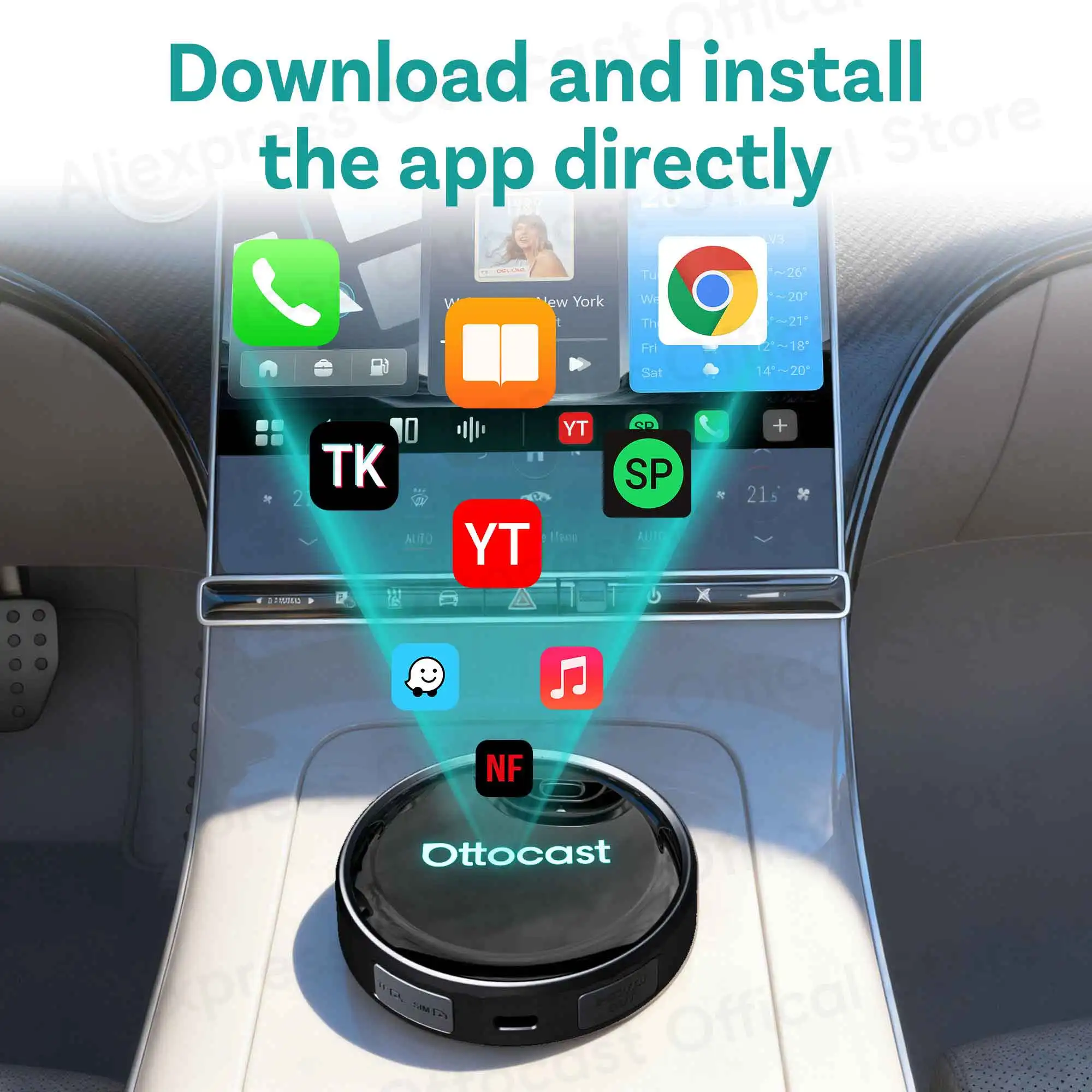 OTTOCAST P3 PRO AI Box Android - Car Accessories Youtube avis et prix